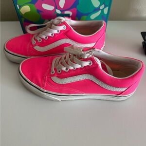 Vans pink Old Skool trainers